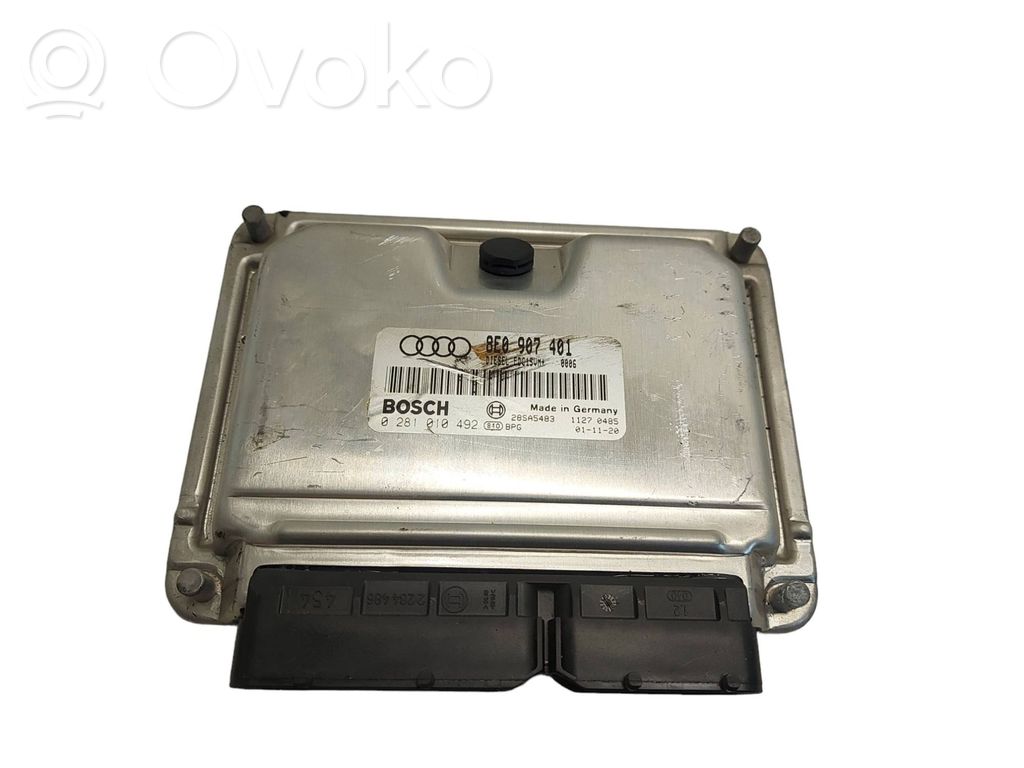 Engine control unit/module   8E0907401,28SA5483,0281010492