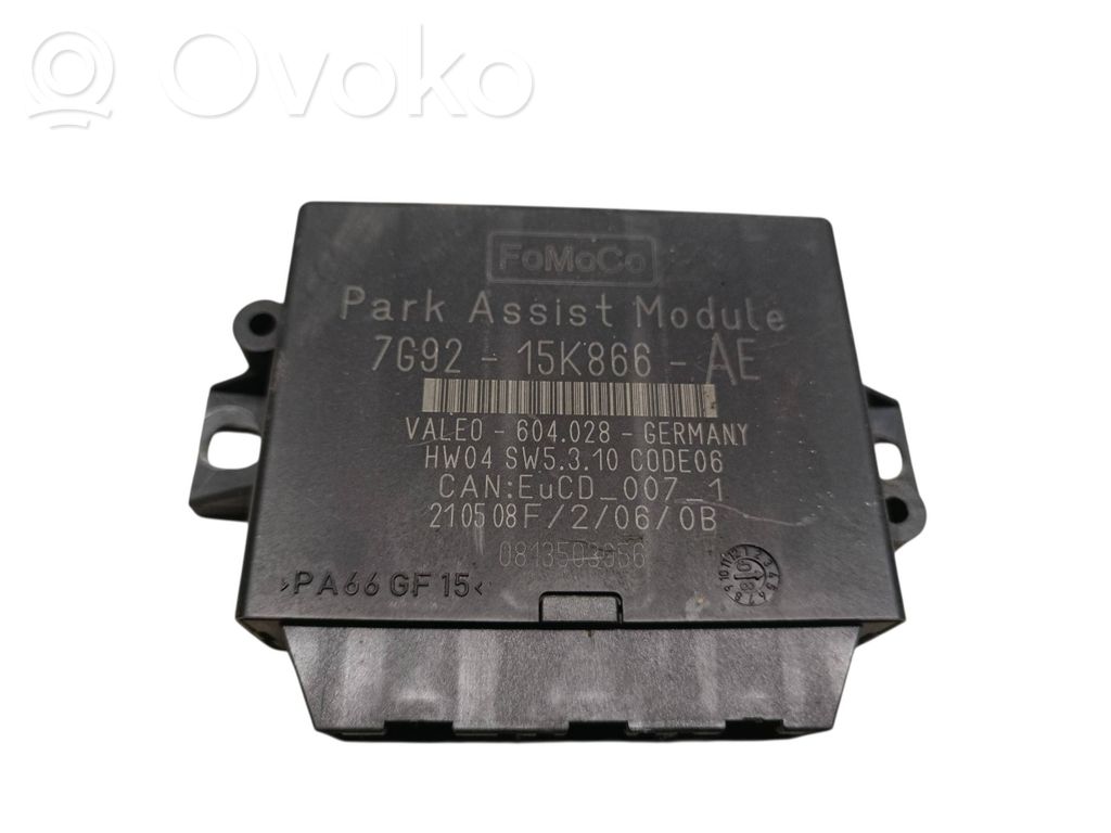 Parking PDC control unit/module   7G9215K866AE,0813503056,604028