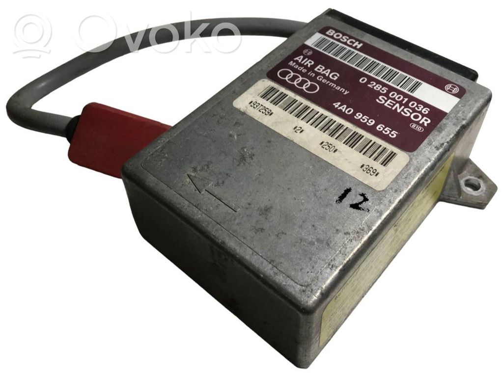 Airbag control unit/module   4A0959655,0285001036