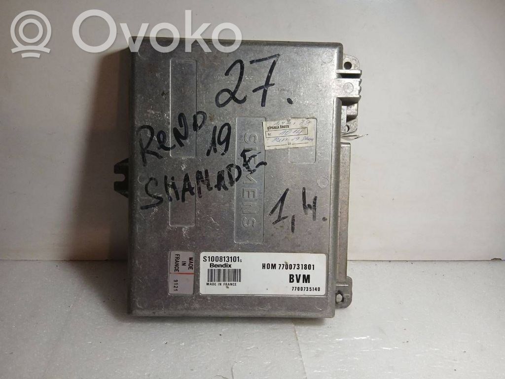 Engine control unit/module   S100813101,7700735140,7700731801