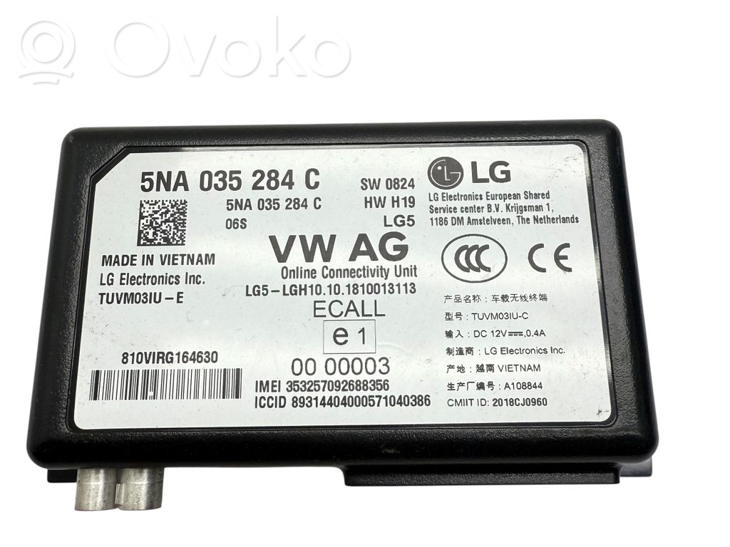 Volkswagen Golf VII Citu veidu vadības bloki / moduļi 