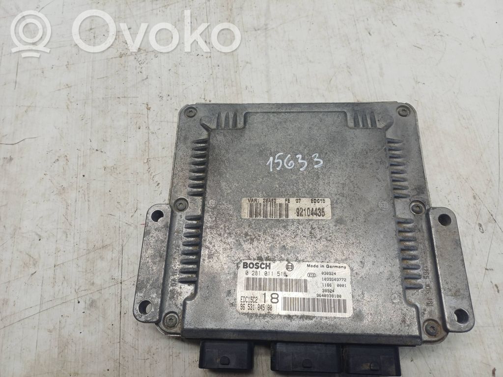 Engine control unit/module   9653184580,0281011516,92104435