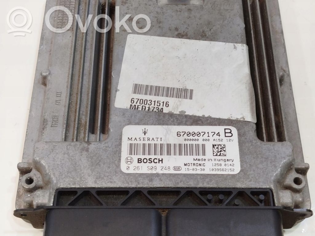 Maserati Ghibli Engine control unit/module ECU 