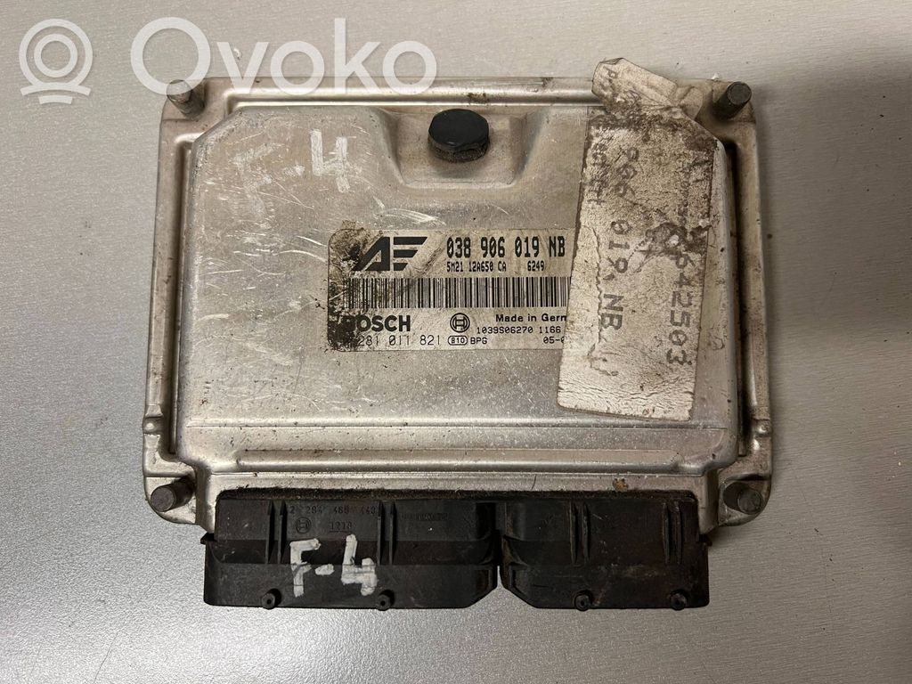 Engine control unit/module   038906019NB,5M2112A650CA,0281011821