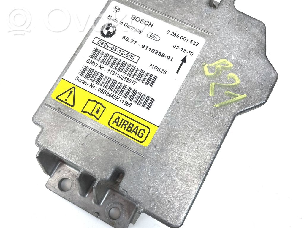 Airbagsteuergerät   65779110258,9110258,65779184432,65779134280,65779166057,9134280,9166057,9184432