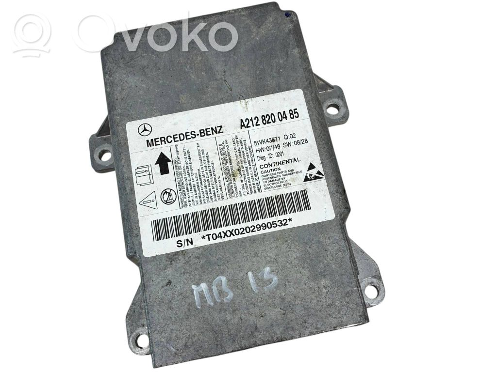 Airbag control unit/module   A2128200485,A2129014204