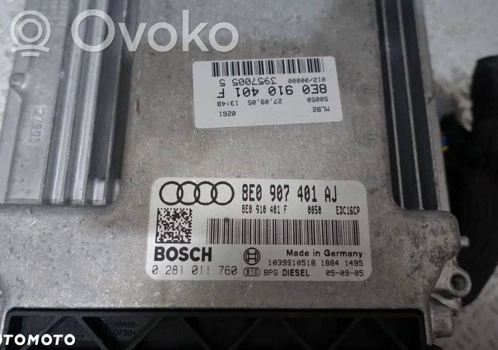 Engine control unit/module   8E0907401AJ,8E0910401F,0281011760