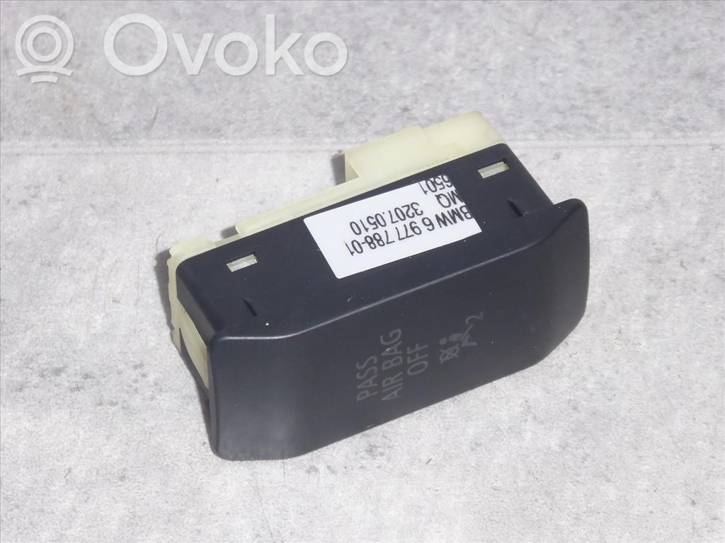 BMW 5 E60 E61 Interruptor de encendido/apagado del airbag de pasajero 