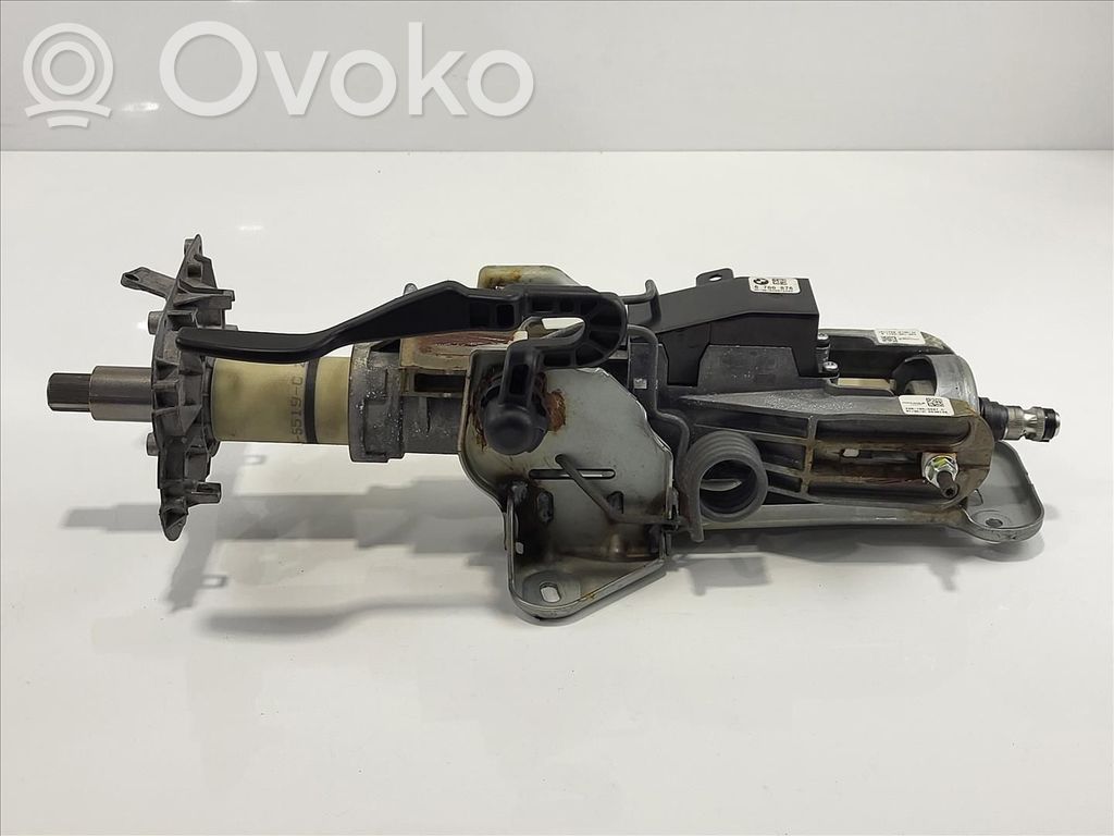 BMW 5 E60 E61 Poignée / levier de réglage volant 
