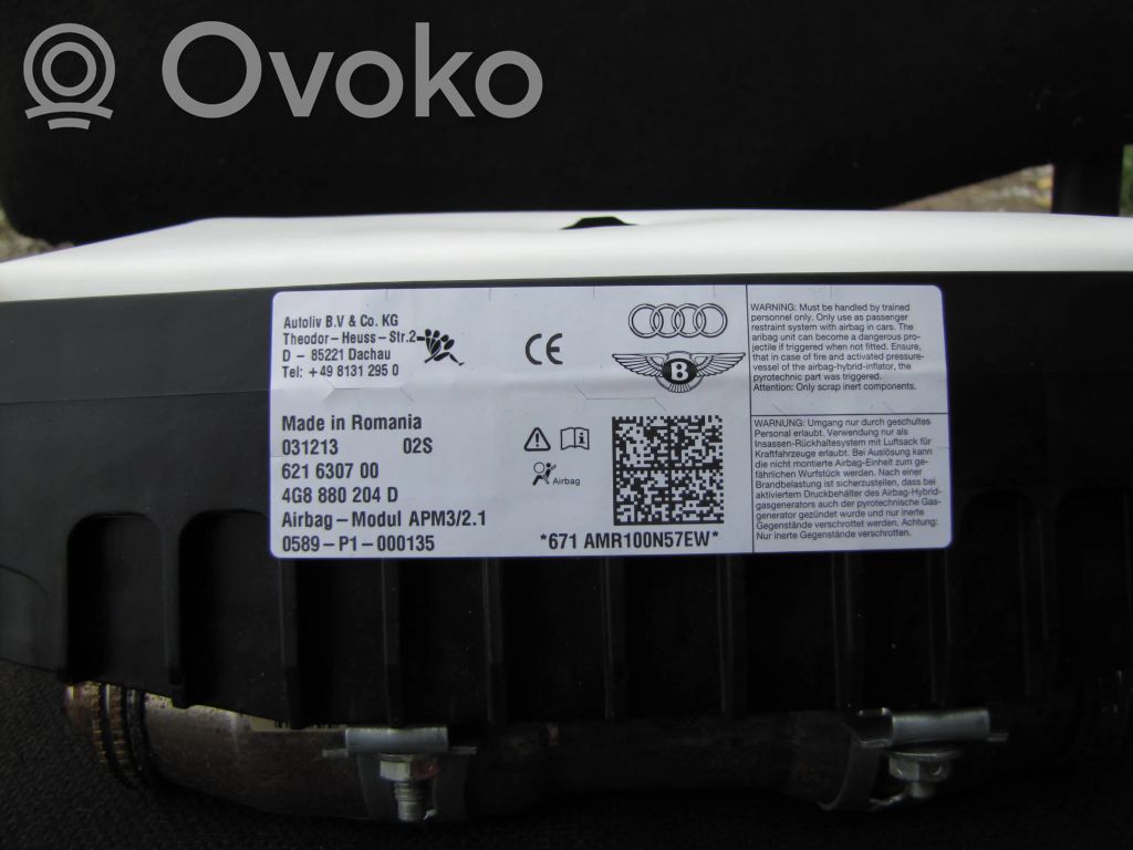Audi A6 S6 C7 4G Airbag pasager 