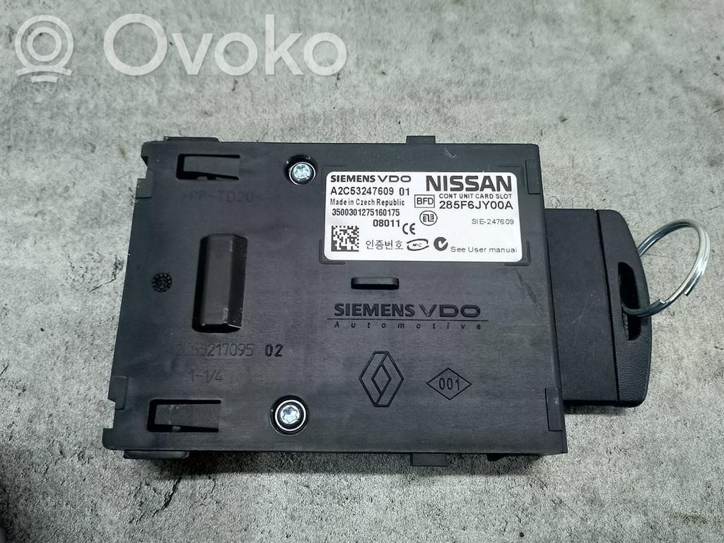 Renault Koleos I Ignition key card reader 