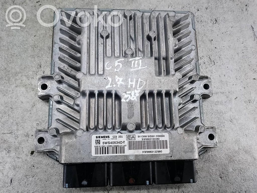 Unité de commande, module ECU de moteur
