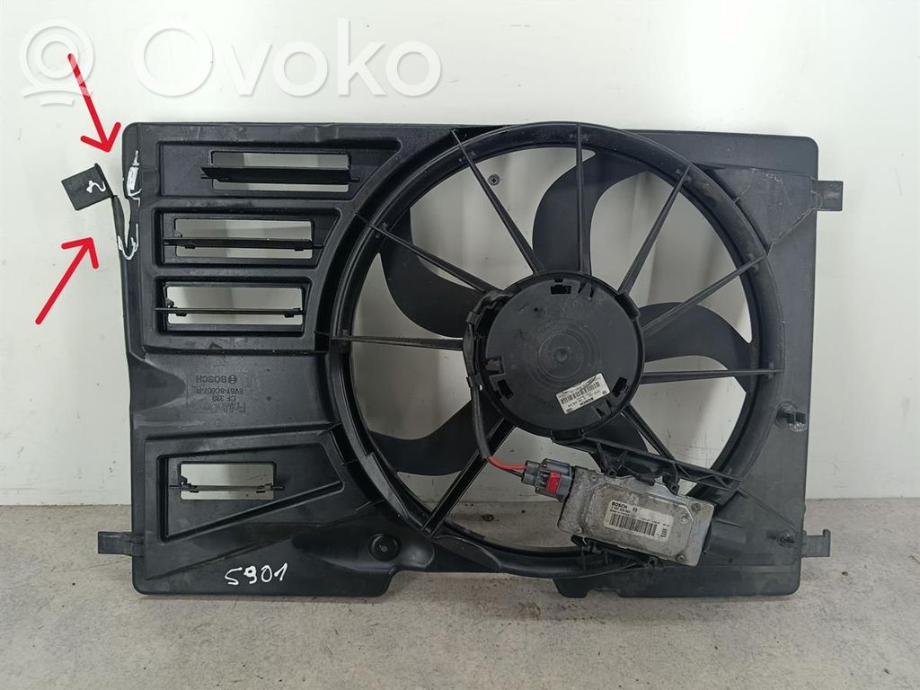 Ford C-MAX II Elektrisks radiatoru ventilators 