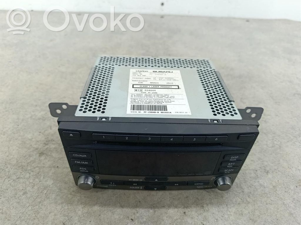 Subaru Forester SH Unité principale radio / CD / DVD / GPS 