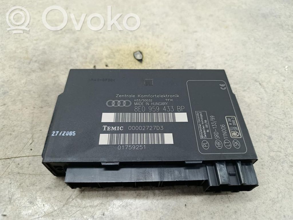 Audi A4 S4 B7 8E 8H Mukavuusmoduuli 