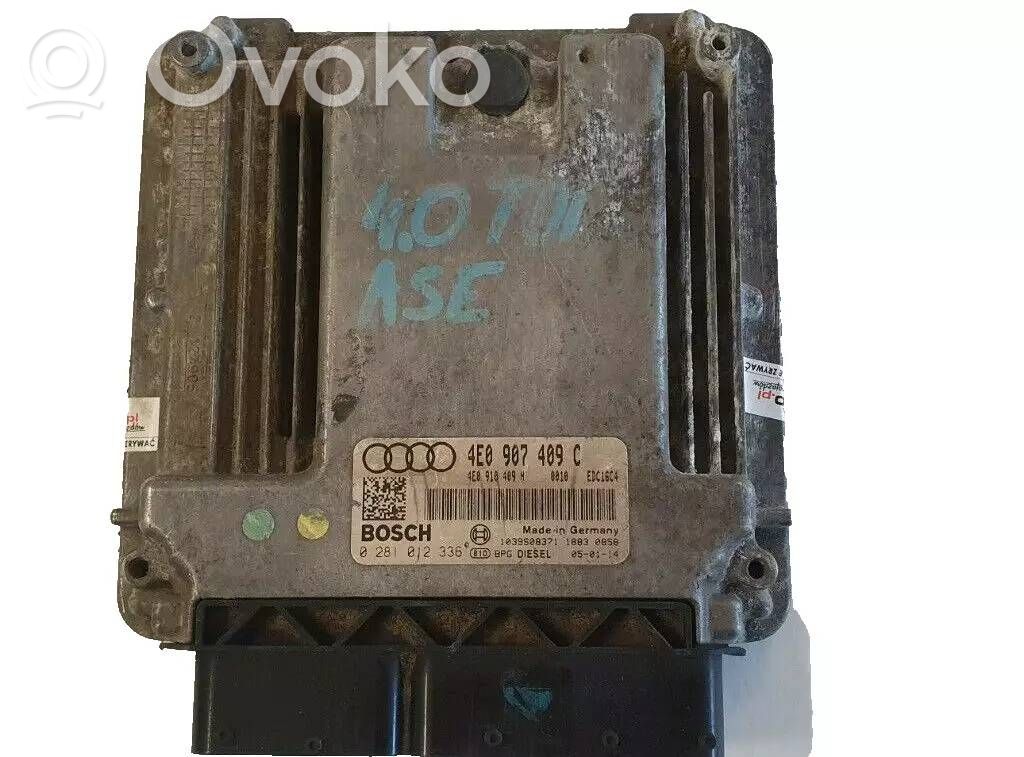 Variklio valdymo blokas   4E0907409C,0281012336