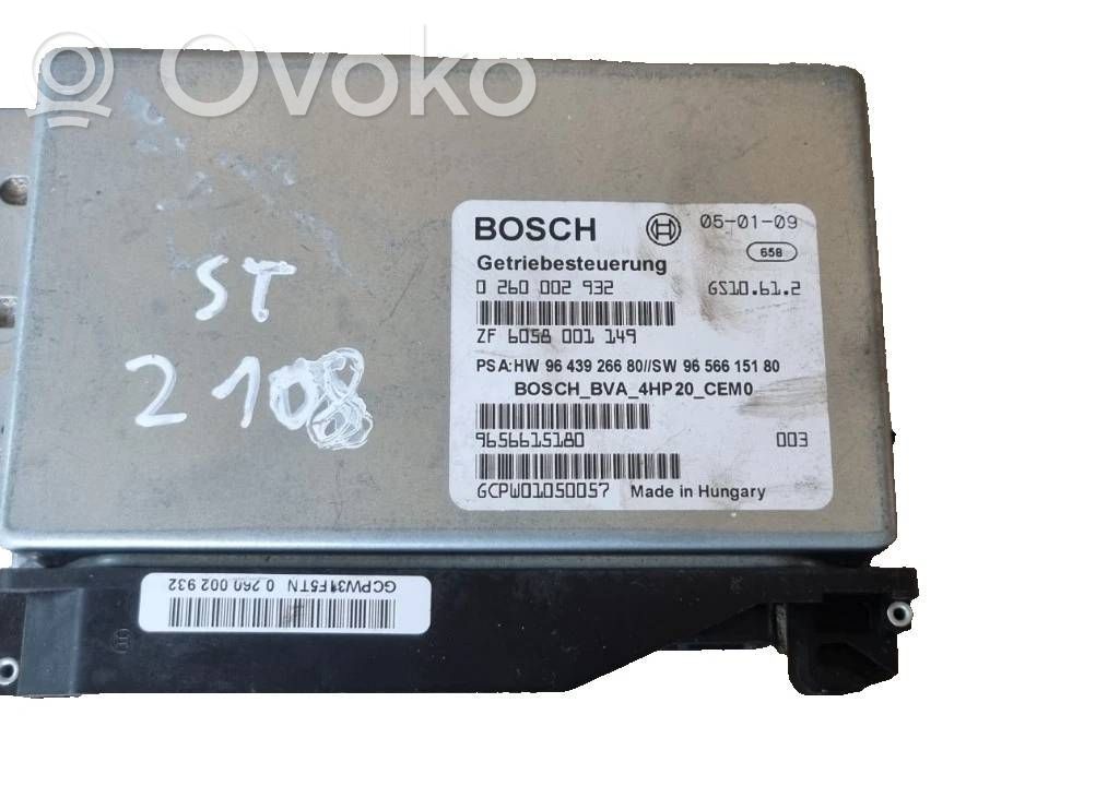 Citroen C8 Gearbox control unit/module 