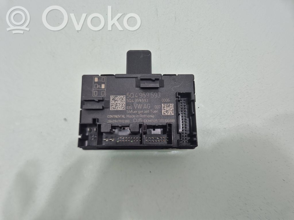 Skoda Octavia Mk3 (5E) Door control unit/module 