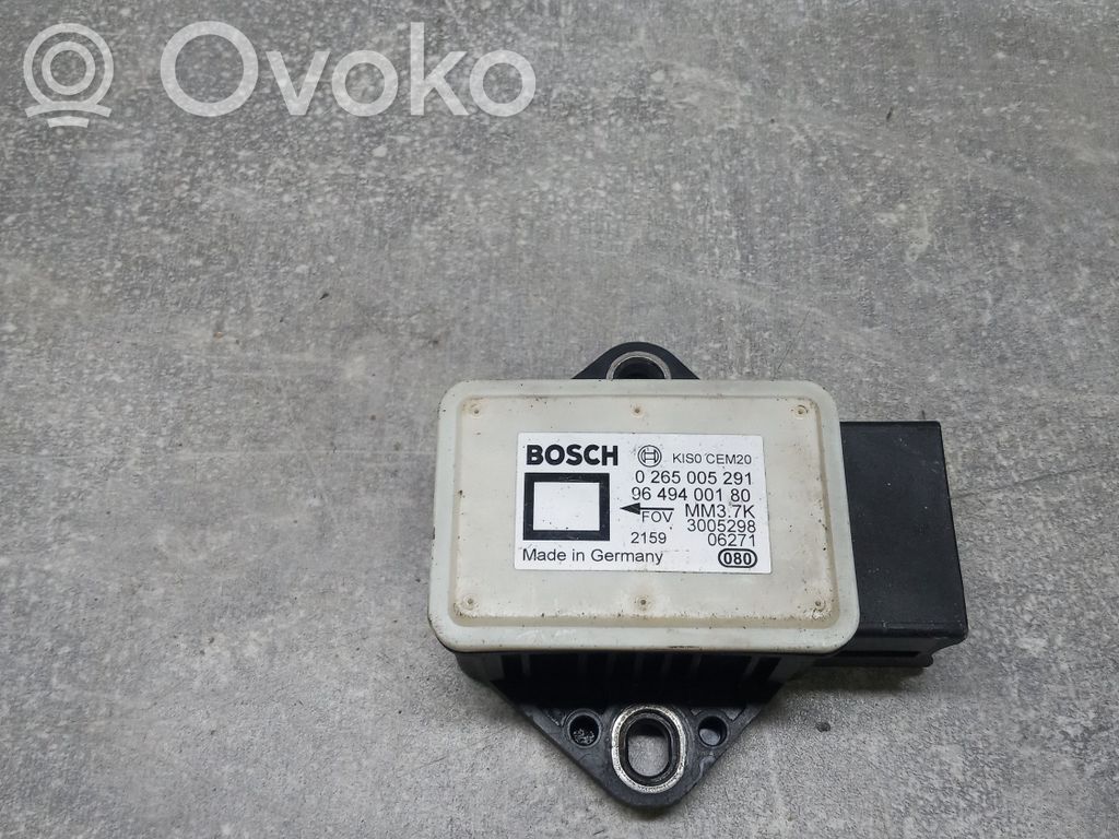 Peugeot 307 ESP acceleration yaw rate sensor 