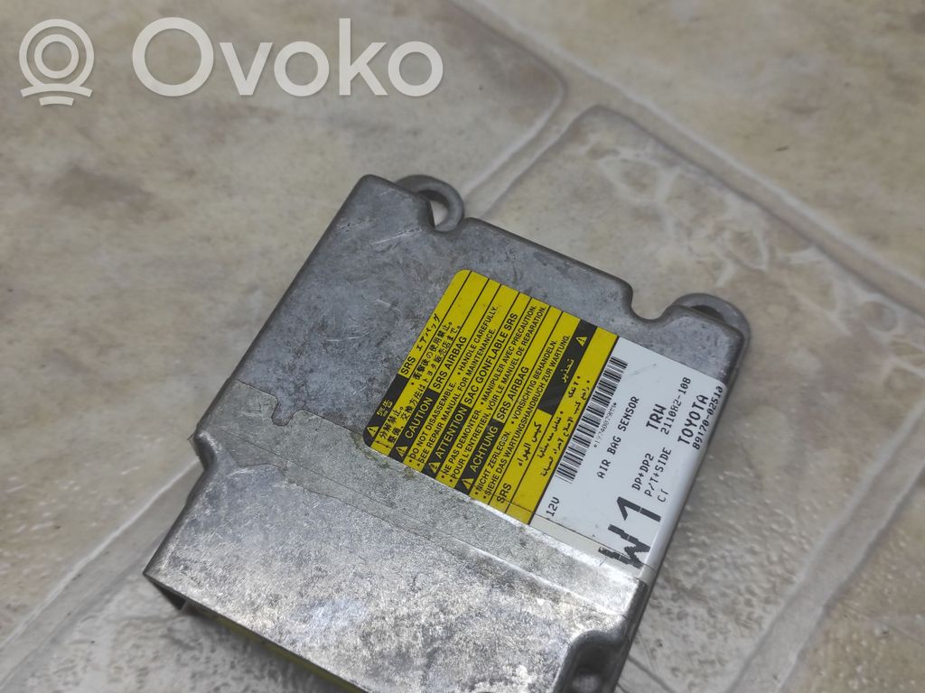 Toyota Corolla Verso AR10 Airbag control unit/module 
