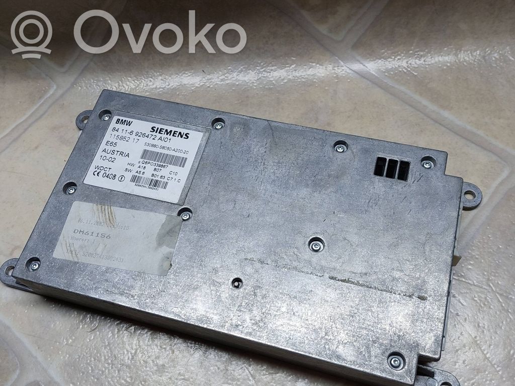 BMW 7 E65 E66 Otras unidades de control/módulos 