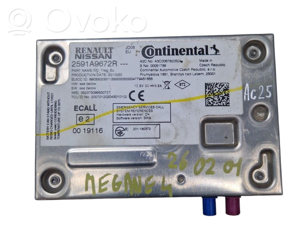 Renault Megane IV Otras unidades de control/módulos 