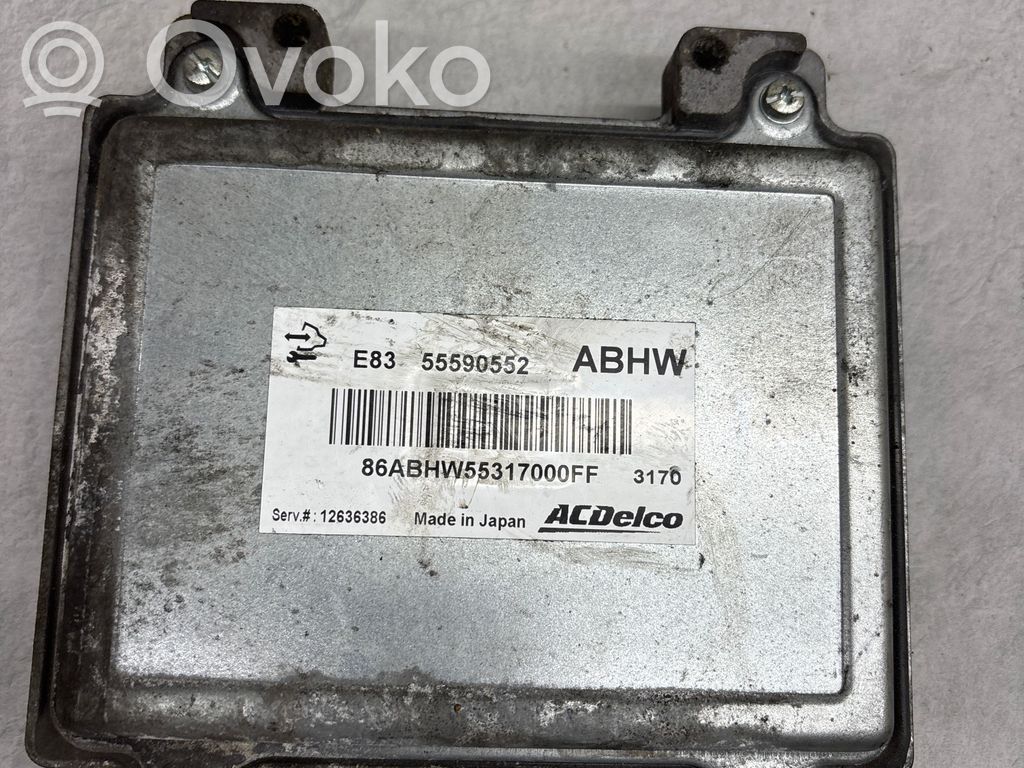 Engine control unit/module   55590552,12636386,86ABHN55317000FF,3170