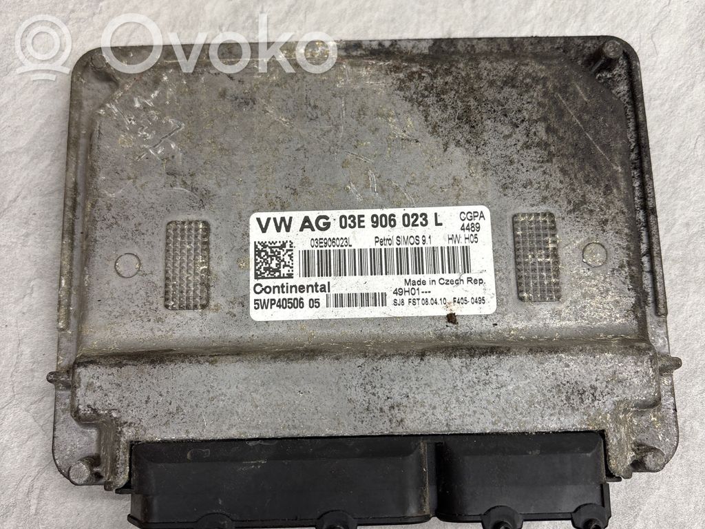 Engine control unit/module   03E906023L,5WP4050605,H05,4489