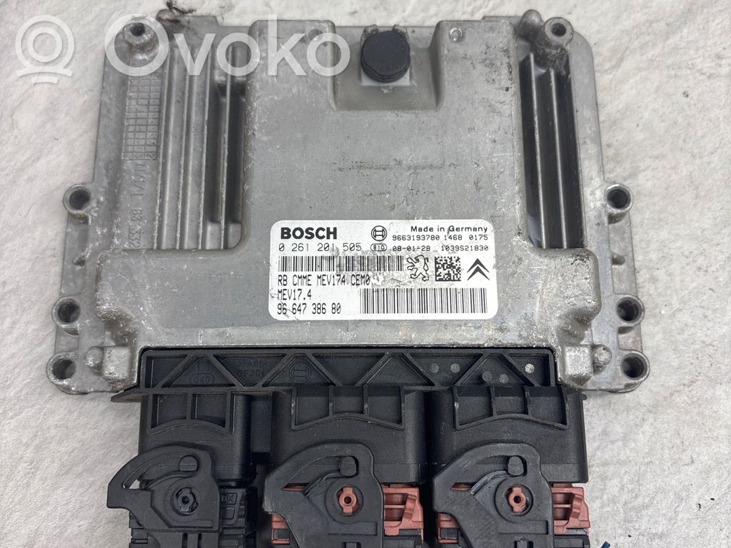 Engine control unit/module   9663193780,0261201505,9664738680