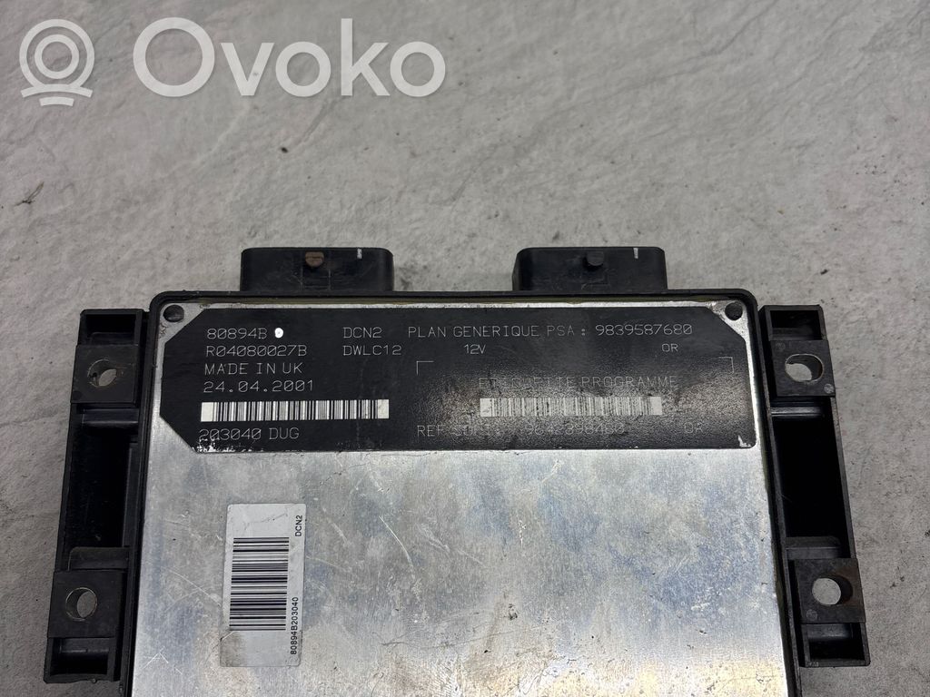 Citroen Evasion Sterownik / Moduł ECU 