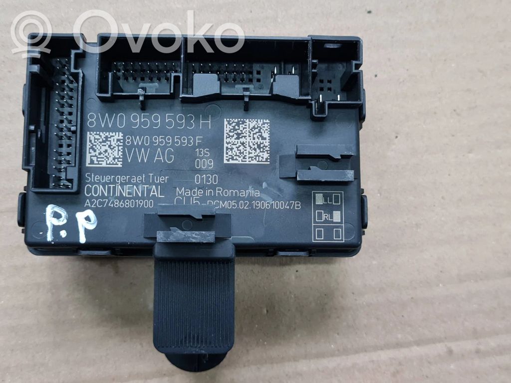 Audi A4 S4 B9 Door control unit/module 