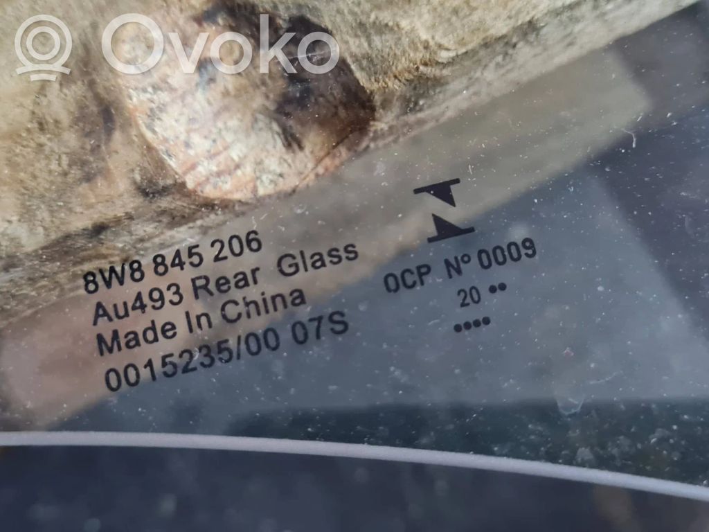 Audi S5 F5 aizmugurējo durvju stikls 
