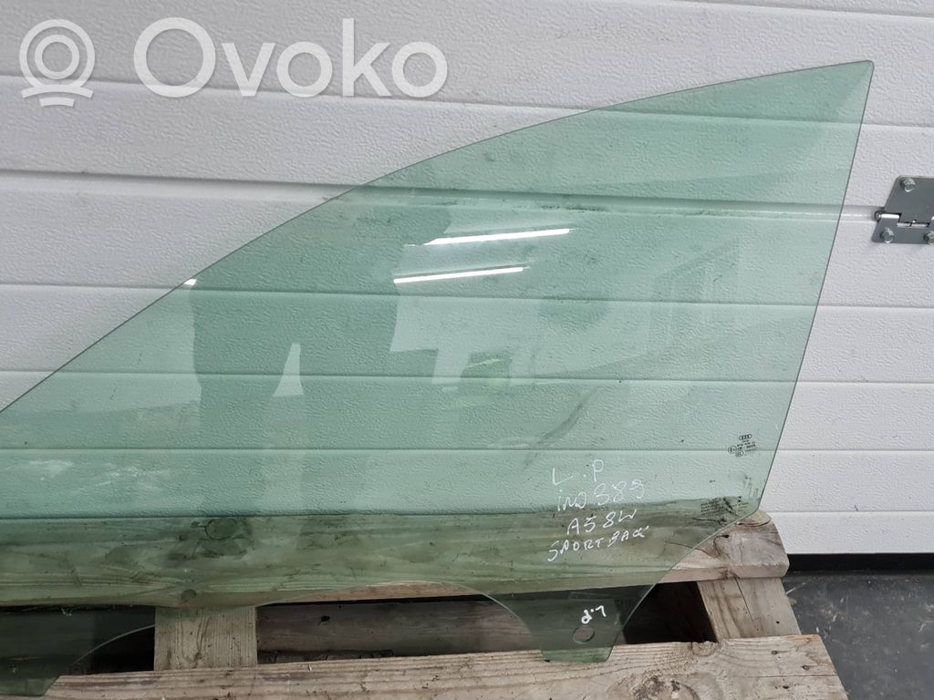 Audi A5 Front door window glass four-door 