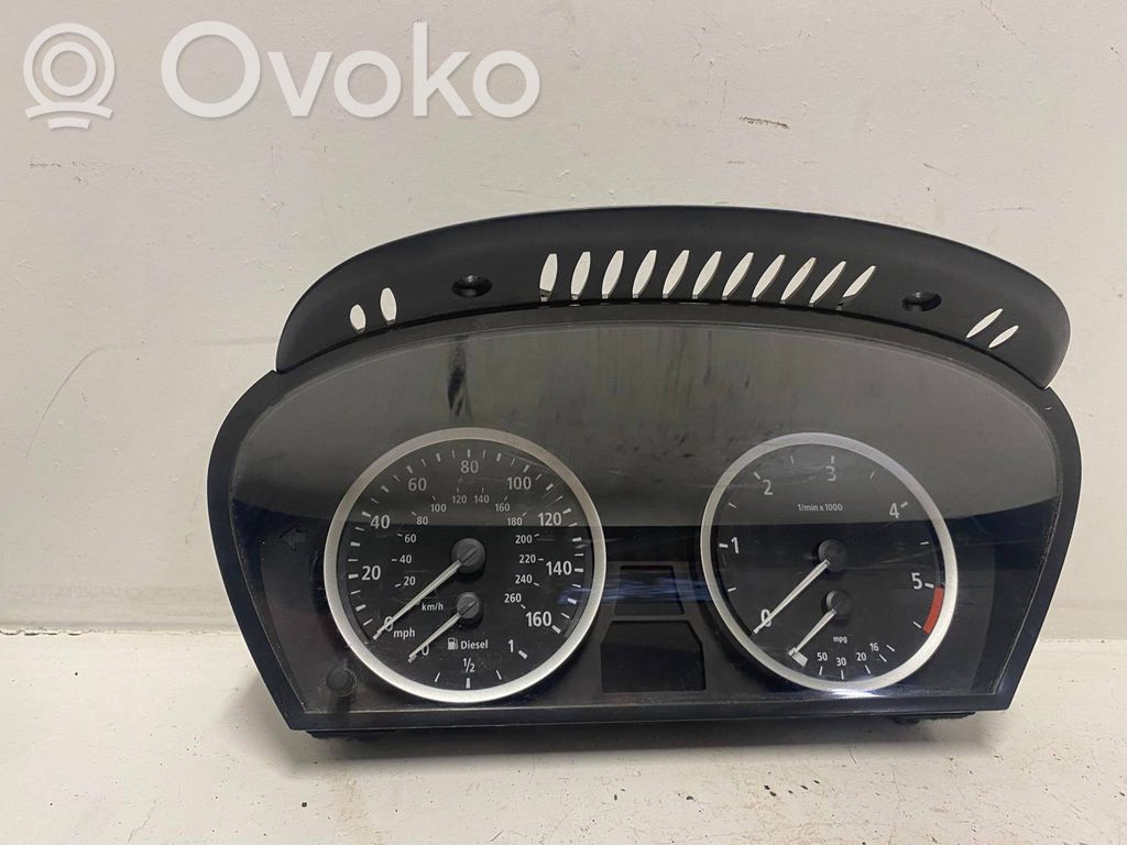 BMW 5 E60 E61 Spidometrs (instrumentu panelī) 
