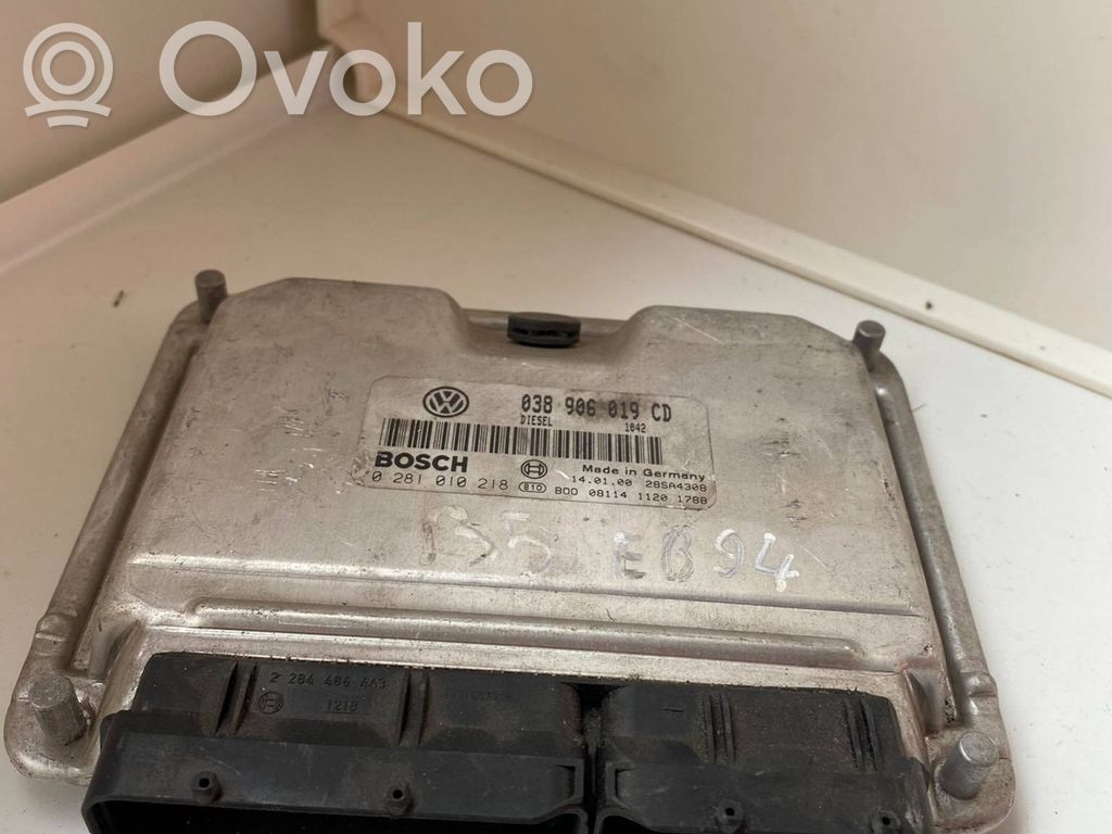 Engine control unit/module   038906019CD,28SA4308,010218