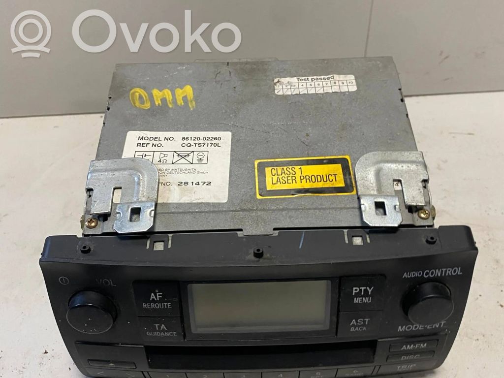 Toyota Corolla E120 E130 Radio/CD/DVD/GPS head unit 