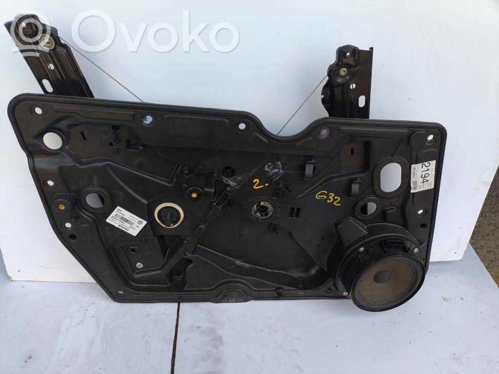 Volkswagen Golf VI Meccanismo di sollevamento del finestrino anteriore senza motorino 