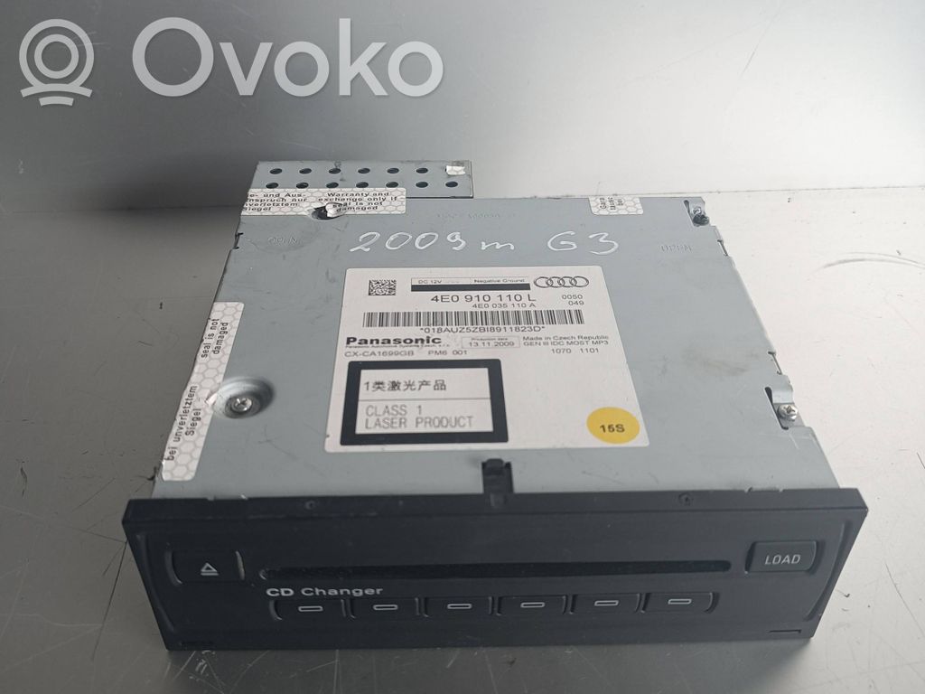Audi A8 S8 D3 4E Zmieniarka płyt CD/DVD 