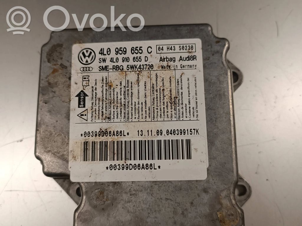 Airbag control unit/module   4L0959655C,00399D06A86L,5WK43720,04H43S0230,4L0910655D