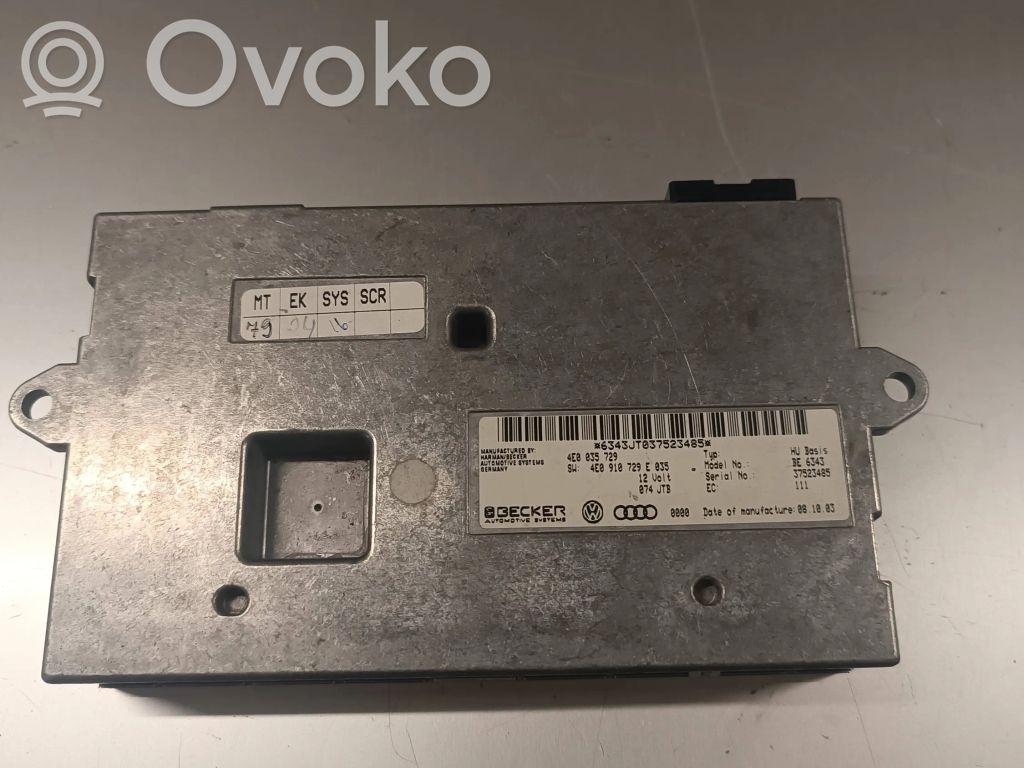MMI control unit   4E0035729