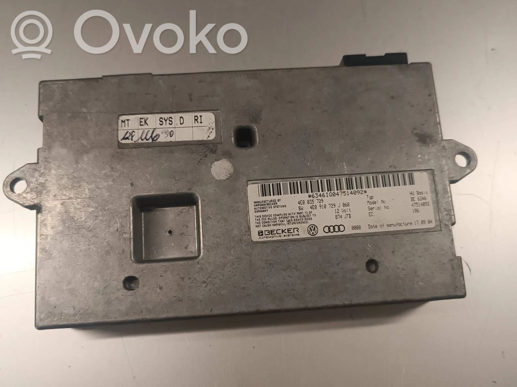 MMI control unit   4E0035729