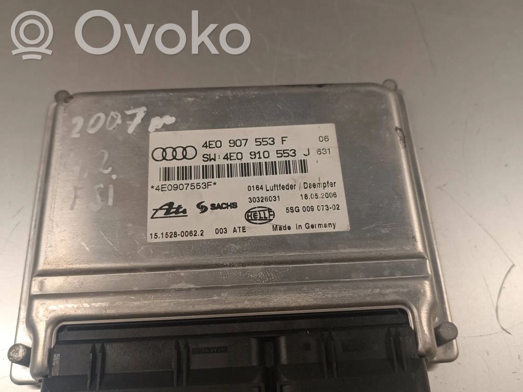 Módulo de control de la suspensión neumática (trasera)   4E0907553F,4E0910553J,30326031
