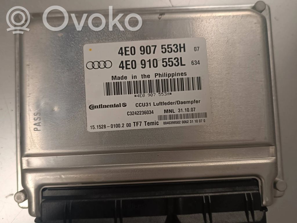 Audi A8 S8 D3 4E Unidad de control/módulo de la suspensión 