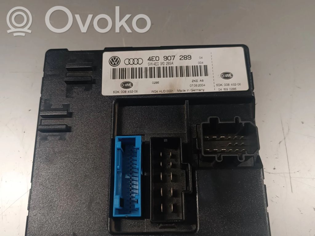 Audi A8 S8 D3 4E Mukavuusmoduuli 
