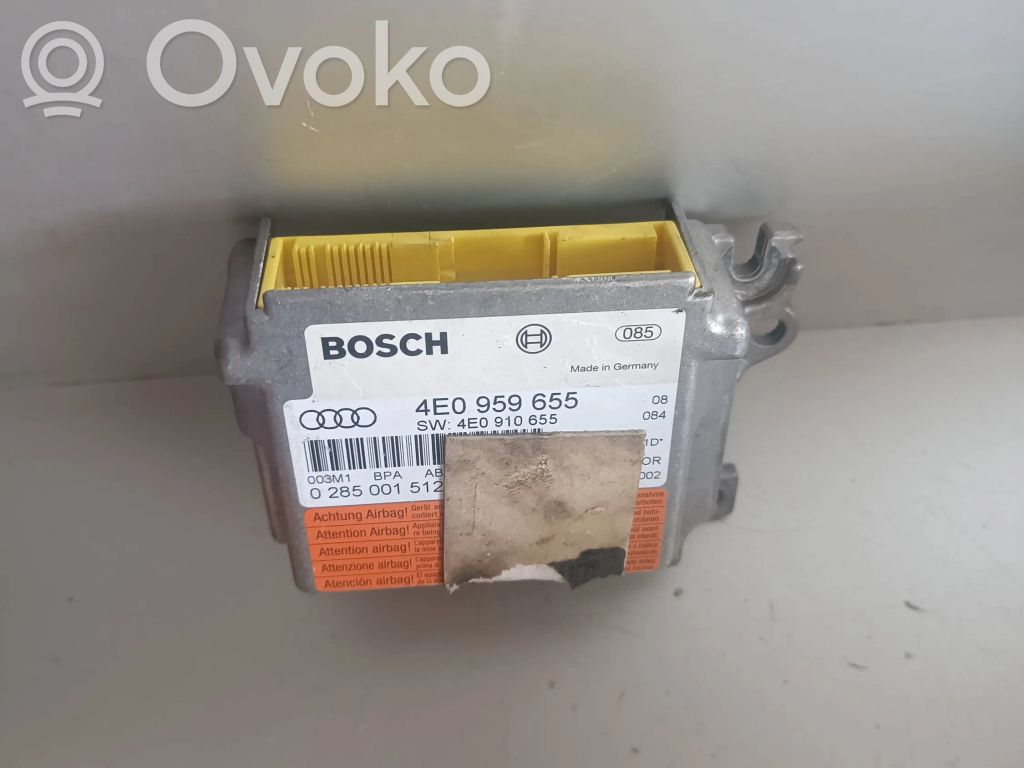 Audi A8 S8 D3 4E Airbag control unit/module 
