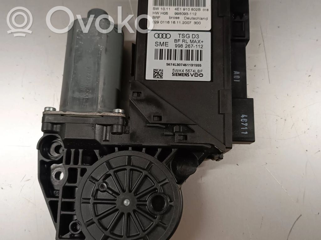 Audi A8 S8 D3 4E Front door window regulator motor 