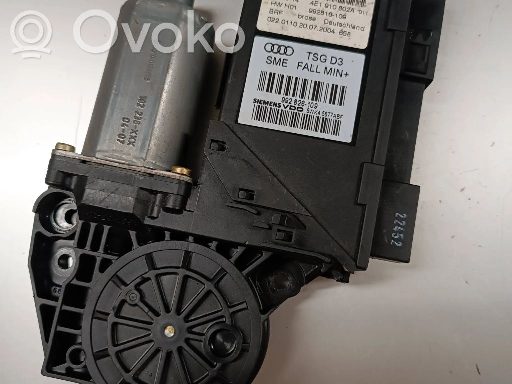 Audi A8 S8 D3 4E Rear door window regulator motor 
