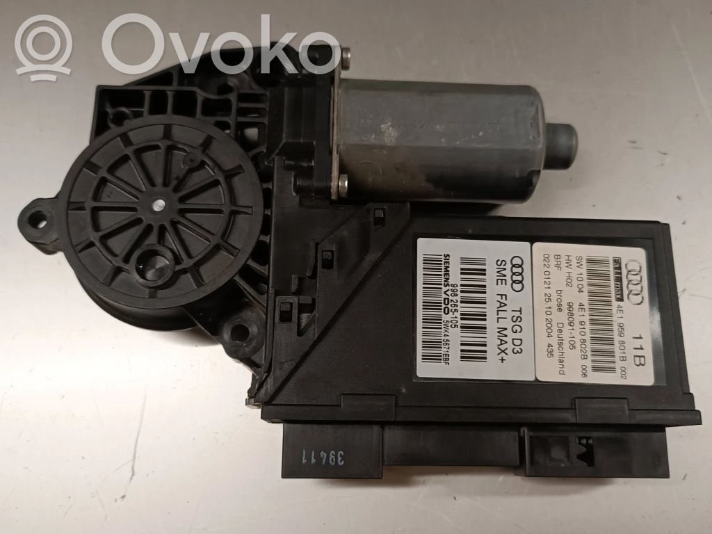 Audi A8 S8 D3 4E Front door window regulator motor 
