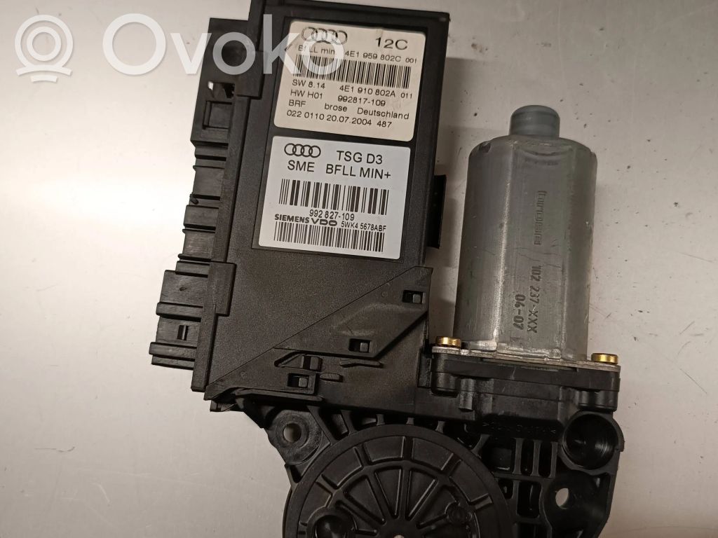 Audi A8 S8 D3 4E Asa reguladora de la puerta trasera 