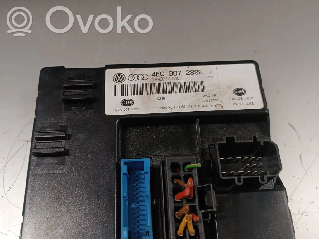 Comfort/convenience module   4E0910289E,5DK00843211